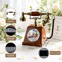 Livre d'or audio-vidéo à louer pour mariages, fêtes et événements – Téléphone enregistrable pour conserver les souvenirs – Téléphone antique avec mémoire 32 Go