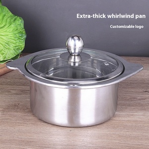 Yolecen Fabricant 24cm En Acier Inoxydable Petite Marmite Épaissie <span class=keywords><strong>Whirlpool</strong></span> Shabu-Shabu One-Person One-Pot 14-18 Rotation - Product Image 6