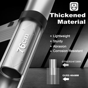 15.5피트 알루미늄 합금 휴대용 신축 사다리 (미끄럼 방지 발판, 고리 포함) - RV 및 야외 작업용 최대 150kg 적재 - Product Image 6