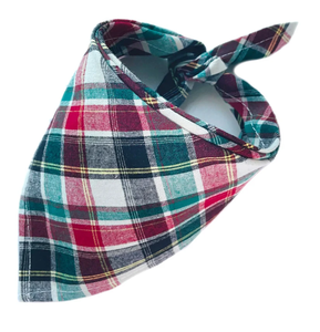 Bandana pour <span class=keywords><strong>chien</strong></span> en coton à imprimé à carreaux classiques, bavoirs personnalisés, écharpe, accessoires de fête, tenues de festival en plein air - Product Image 4