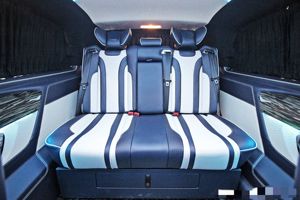 Canapé-lit de luxe pour voiture, utilisé pour la conversion de véhicule avec fonction coulissante et accoudoir central, sièges couchants pour bus - Product Image 5