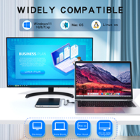 Unidad de DVD Blu-Ray Externa USB Tipo C de Alta Velocidad, Grabadora de CD/DVD Portátil Multifuncional para Computadora de Escritorio y Portátil
