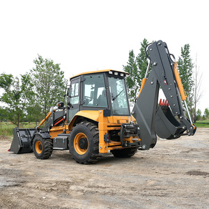 Hoogvermogen Mini Retroexcavadora 4x4 <span class=keywords><strong>Tractor</strong></span> met voorlader en graafarm CE EPA Euro 5 Graaflaadmachines - Product Image 6