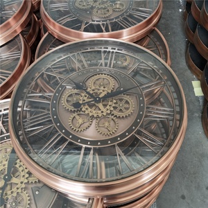 Grande Orologio <span class=keywords><strong>da</strong></span> <span class=keywords><strong>Parete</strong></span> Industriale Steampunk con Ingranaggi Meccanici Mobili in Metallo per Soggiorno di Lusso - Product Image 6
