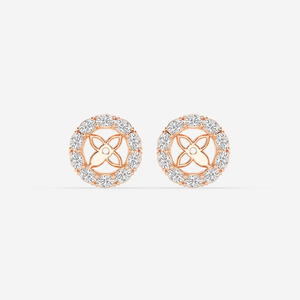 Elegant 7 8 Ctw Oval Lab Grown Diamond <b>Halo</b> <b>Earring</b> Jackets With Brilliant Sparkle Ethical Luxury Jewelry Enhancers For Women - Product Image 1