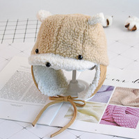 Bonnet d'hiver en acrylique tricoté pour enfants, coupe-vent, épais et chaud, unisexe, avec logo personnalisé, protection des oreilles, style décontracté, vente en gros