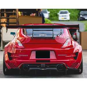 Var Kamikaze Style Carbon Fiber Racing <span class=keywords><strong>Swan</strong></span> GT Spoiler Aile Arrière Pour NIissan 370Z Z34 2008-2019 Wing - Product Image 3