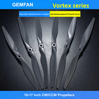 Hélices GEMFAN Swept Saber en nylon renforcé de fibre de verre CW & CCW 10/11/12/13/14/15/16/17 pouces, faible bruit, pousse élevée