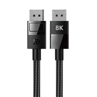   Câble 1.4 8K 60Hz 32.4Gbps pour moniteur, téléviseur, projecteur, carte graphique, synchronisation audio-vidéo, coque ABS, tressage en nylon