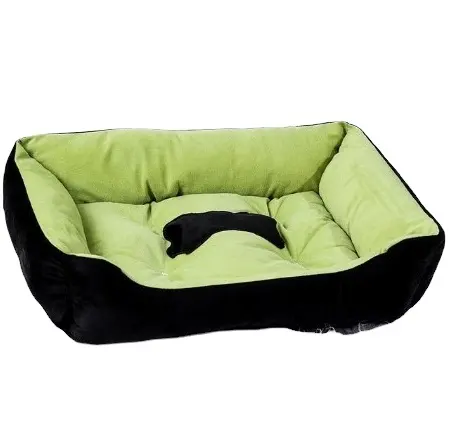 Pet büyük köpek yatağı sıcak ev şeker renkli kare yuva evcil hayvan kulubesi küçük orta büyük köpekler için kedi yavru artı boyutu köpek sepetleri