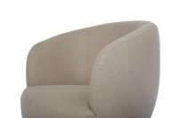 Fauteuil inclinable de loisirs en tissu velours au design moderne avec pieds en métal pour salon, chambre à coucher, hôtel