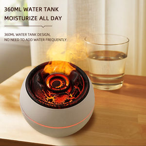 เครื่องกระจายกลิ่นหอมโคมไฟไฟอัลตราโซนิกน้ํามันหอมระเหยเปลวไฟอากาศความชื้นเครื่องกระจายกลิ่นหอมภูเขาไฟสําหรับบ้านสํานักงาน - Product Image 4