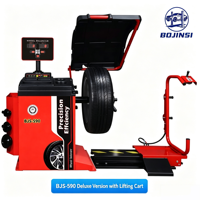 Machine d'équilibrage de roues automatique haute précision BJS590 avec double laser et levage de roue à centrage automatique – Équipement de service pneumatique