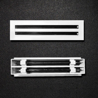 Livraison rapide Spot aluminium linéaire Solt diffuseur climatisation blanc Rectangle Air Grille