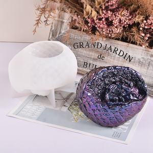DM632 3D <span class=keywords><strong>Dragon</strong></span> Egg stampo in Silicone resina epossidica Shell Breaking Baby Dinosaur Mold per la decorazione domestica - Product Image 2