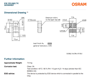 Osrams CELNM2.TK KW 3.2W ชิปแอลอีดี395lm สีขาว Ra90มุมมองการ120สำหรับการค้าแบบคงที่ไปข้างหน้า - Product Image 6