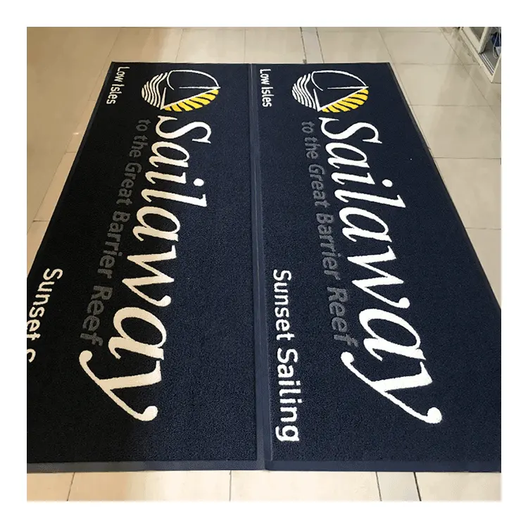 Modern Hot Sales Customized Nylon Outdoor Mats Manufacturer Rubber Digital Printed Logo Floor Indoor Mat