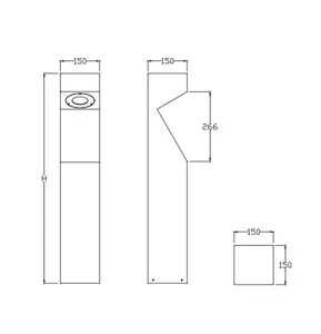 Tùy Chỉnh Ngoài Trời Con Đường Cảnh Quan Bollard Ánh Sáng Ngoài Trời Trang Trí Sân Không Thấm Nước LED Đèn Sân Vườn Đèn Bãi Cỏ