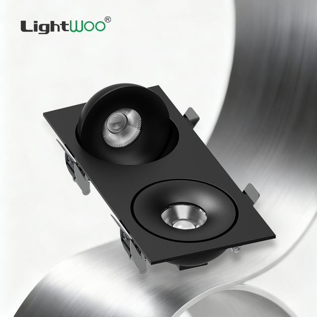New Embedded Modern COB Anti-Glare LED Spotlights Adjustable Angle 360° Aluminum Ceiling Wall-washing Villa Living Room Hotel