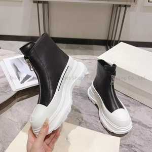 Botines de Diseñador de Lujo Originales 2025 con Cremallera de Alta Calidad, Piel, Suela Gruesa, Estilo Caminar, Zapatos Deportivos para Hombre - Product Image 1