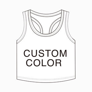 Ropa Deportiva de Alta Calidad para Niñas, Estilo Corto, Sin Mangas, de Nailon, Personalizable en Varios Colores, Ropa de Yoga para Niños - Product Image 3