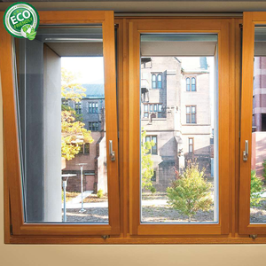 Commercial Minimalist Aluminum Double Glass <b>Windows</b> Energy Efficient Swing Tilt Turn <b>Window</b> - Product Image 4