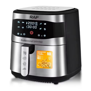 Friteuse à air numérique électrique sans huile de grande capacité avec écran LCD, intérieur en acier inoxydable 8L - Product Image 1