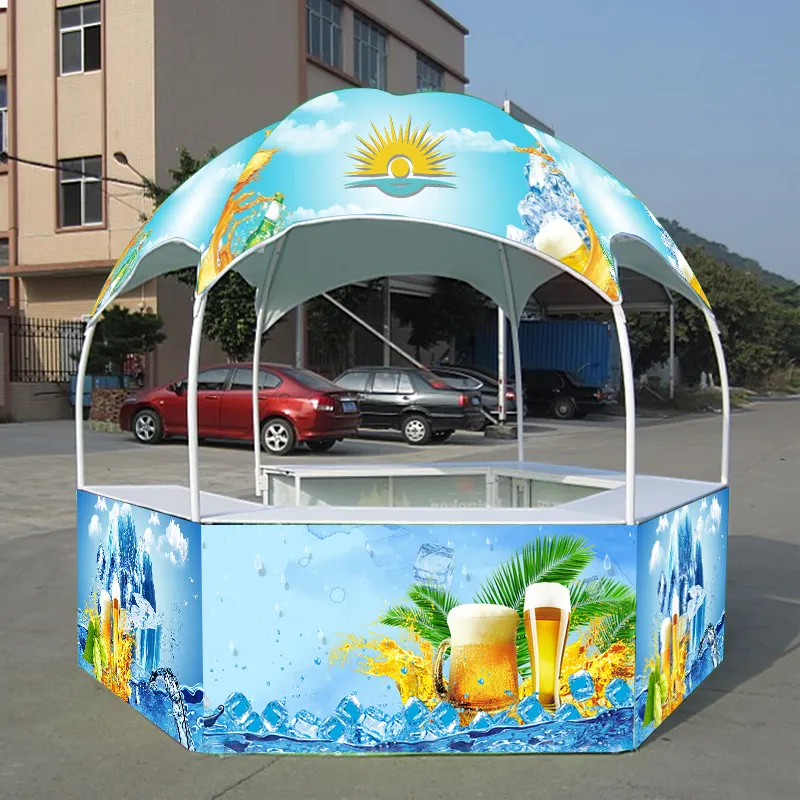 Lều Mái Vòm Kiosk Bán Chạy Của Trung Quốc Lều Quảng Cáo Chất Lượng Tốt Hình Lục Giác Triển Lãm Thương Mại