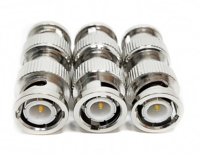 Adaptor Konverter Konektor BNC-JJ, Adaptor RF Coaxial, Konektor BNC Male ke BNC Male 50 Ohm, Tersedia
