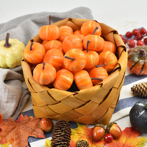 12pcs Foam Artificial Pumpkin Mini Set-Decorative Fake Pumpkins for Craft-Halloween Christmas Diwali Easter & Fall Holidays - Product Image 4