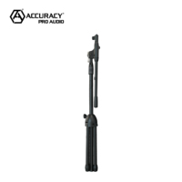 Support de microphone professionnel robuste réglable Accuracy Pro Audio MS148T avec base trépied