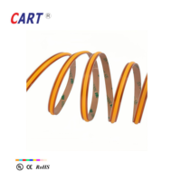 Bande LED COB Mini 8mm 528 puces/m 24V, découpe libre, lumière LED COB flexible triple rangée, lumière blanche personnalisable, certifiée UL
