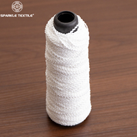 White Loop Chain Fancy Yarn Polyester Chain Stitch Yarn for Knitting Weaving
