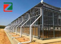 Serres en verre industrielles de style Wenluo avec systèmes de refroidissement entièrement automatisés