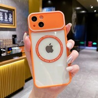 Coque magnétique transparente pour PC avec grande fenêtre de protection de caméra et chargement sans fil pour iPhone 18 17 16 15 14 13 12 Pro Max