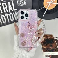 Étui de téléphone Victor Luxury Glitter Crystal Butterfly TPU PC 16 15 14 13 Pro Max Pearl antichoc résistant aux rayures transparent 2.0mm