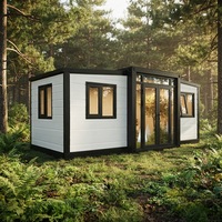 Maison conteneur en acier de luxe personnalisée de 40 pieds ou 20 pieds, moderne, modulaire, extensible, préfabriquée, avec chambre à coucher pour hôtel et villa