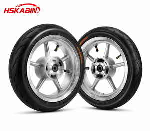 Ruedas HSKABIN de <span class=keywords><strong>12</strong></span> Pulgadas 90/90-<span class=keywords><strong>12</strong></span> 120/70-<span class=keywords><strong>12</strong></span> Curve Super Moto para Tuttio Yozma en Bicicleta Eléctrica de Cross <span class=keywords><strong>10</strong></span>, Neumáticos Kenda Cromados - Product Image 3