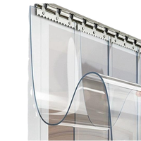 Rouleau de rideau en PVC en gros, 2 mm 3 mm, bande de PVC flexible, rideau transparent en PVC industriel pour entrepôts