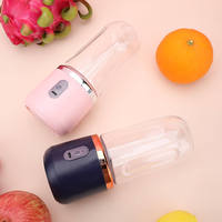 Mini Gobelet Mixeur Électrique Rechargeable Portable Sans Fil 4 Lames pour Fruits Smoothies et Purées