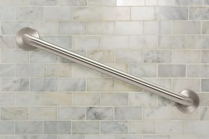 Barra di Supporto Antiscivolo in Acciaio Inox SS304 Spazzolato <span class=keywords><strong>per</strong></span> Bagno e Doccia, Maniglia Robusta <span class=keywords><strong>per</strong></span> Assistenza Anziani e Disabili - Product Image 4