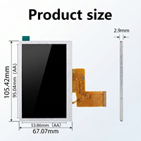 Schneller Versand BOE 4,3 Zoll 800x480 Auflösung Medizinische Industrielle TN TFT Touchscreen-Module Panelmontage 1000 Cd/m LCD