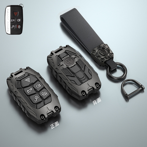 Kim loại chìa khóa xe Fob trường hợp bìa phù hợp cho Land Rover 2012 2017 phát hiện thể thao phạm vi Rover thể thao Evoque velar <span class=keywords><strong>freelander</strong></span> Hậu vệ - Product Image 6