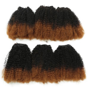 耐用机器双纬8英寸6件200克柔软非洲卷发蛋白纤维合成混合纤维用于非洲编织发 - Product Image 1