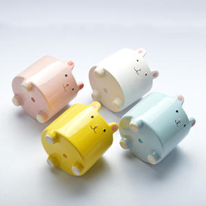 Pot de fleurs en céramique créatif en forme de lapin mignon, pot de plante succulente, décoration de <span class=keywords><strong>jardin</strong></span>, <span class=keywords><strong>mini</strong></span> <span class=keywords><strong>bassin</strong></span> à fleurs pour le bureau - Product Image 2