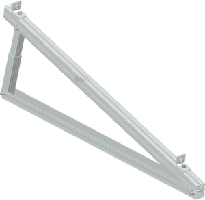 Supports de montage de panneaux solaires triangulaires en alliage d'aluminium ARTSIGN, réglables pour toit plat et balcon - Product Image 2