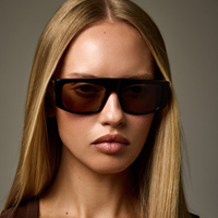 Lunettes de soleil polarisées rectangulaires LBAshades Fashion, protection UV400, logo personnalisé, lunettes de soleil en acétate de qualité supérieure pour femmes et hommes