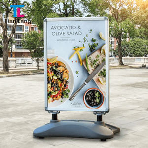 Fabricant A1 Silver pour activités de plein air injection d'eau pendule double face présentoir d'affiches pliable - Product Image 2