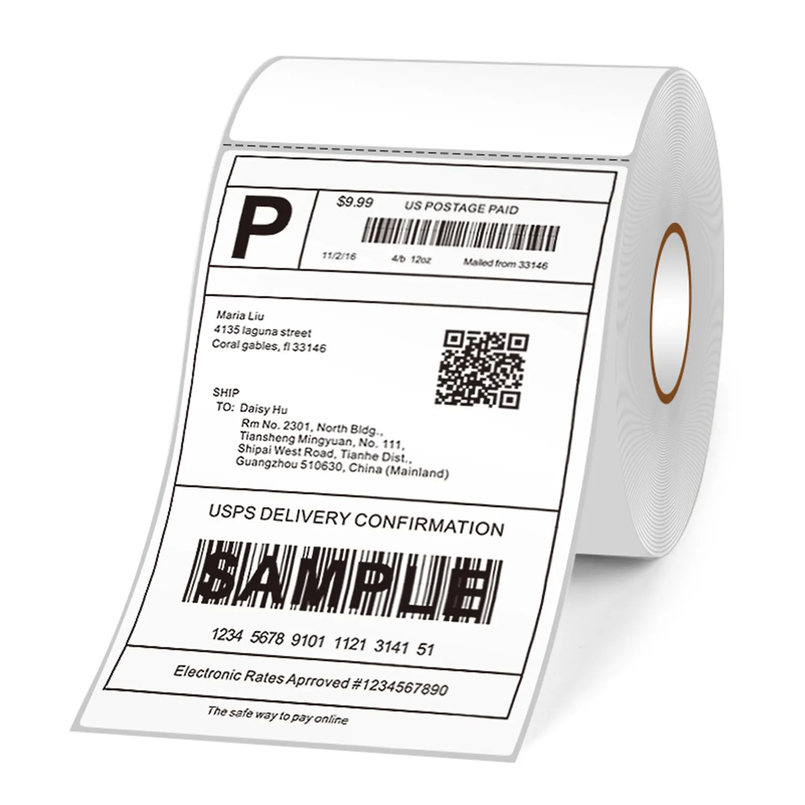 2023 Hot Sale 4x6 Thermal printer Labels for Shipping Address Labels 100x150mm