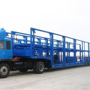 Remolque de Transporte de Autos Metálico Personalizado, de Doble Plataforma con Rampa, el Más Vendido - Product Image 1